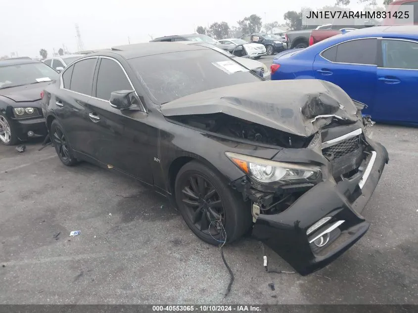 2017 Infiniti Q50 VIN: JN1EV7AR4HM831425 Lot: 40553065