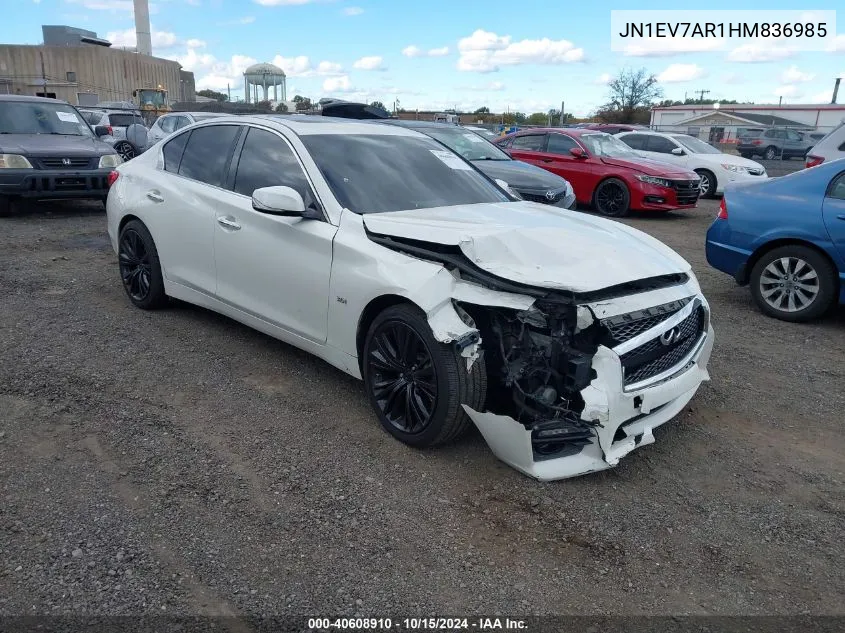 2017 Infiniti Q50 3.0T Sport VIN: JN1EV7AR1HM836985 Lot: 40608910