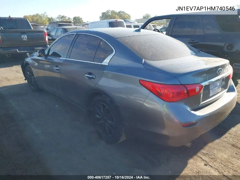 JN1EV7AP1HM740546 2017 Infiniti Q50 3.0T Premium