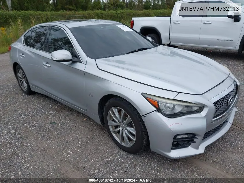 2017 Infiniti Q50 3.0T Premium VIN: JN1EV7AP7HM732113 Lot: 40619742