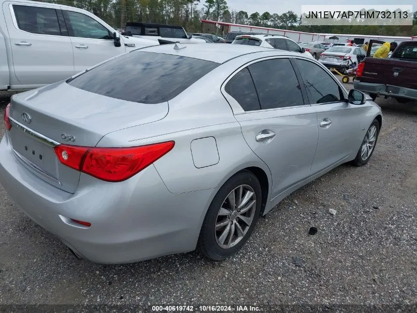 2017 Infiniti Q50 3.0T Premium VIN: JN1EV7AP7HM732113 Lot: 40619742