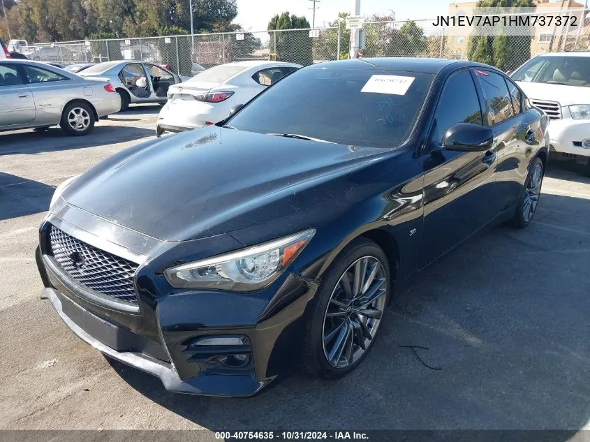 2017 Infiniti Q50 3.0T Premium VIN: JN1EV7AP1HM737372 Lot: 40754635