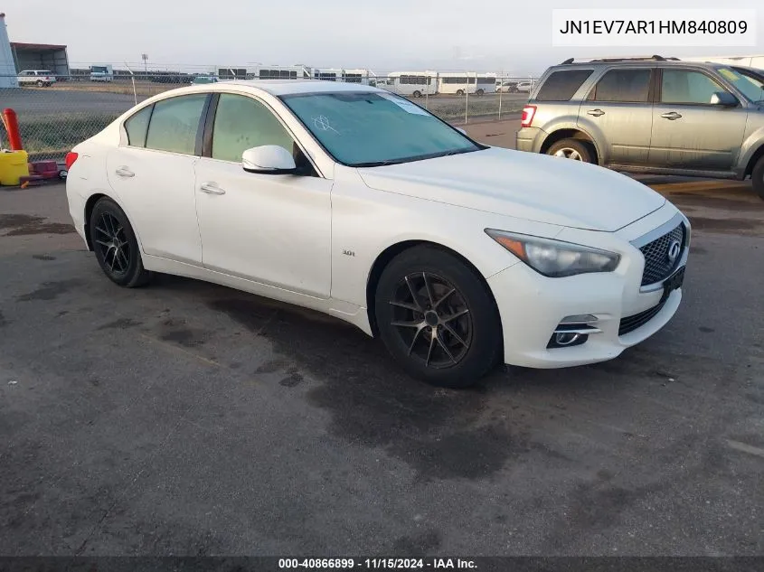 2017 Infiniti Q50 3.0T Signature Edition VIN: JN1EV7AR1HM840809 Lot: 40866899