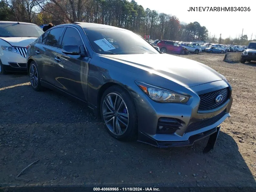 2017 Infiniti Q50 3.0T Sport VIN: JN1EV7AR8HM834036 Lot: 40869965