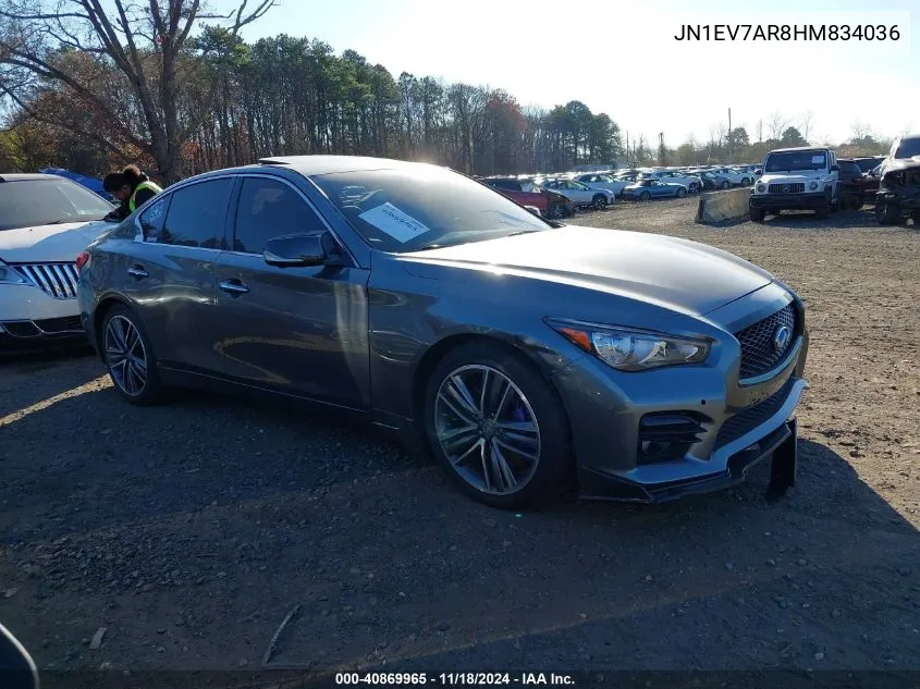 2017 Infiniti Q50 3.0T Sport VIN: JN1EV7AR8HM834036 Lot: 40869965