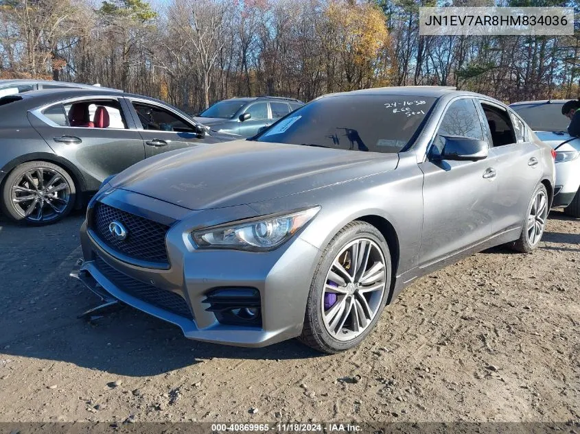 2017 Infiniti Q50 3.0T Sport VIN: JN1EV7AR8HM834036 Lot: 40869965