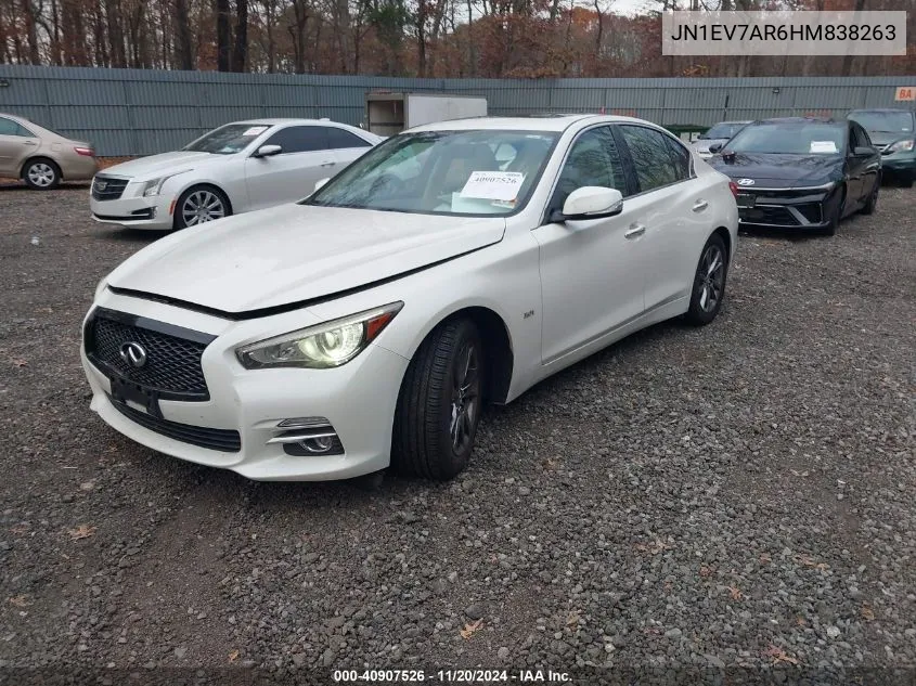 2017 Infiniti Q50 3.0T Signature Edition VIN: JN1EV7AR6HM838263 Lot: 40907526