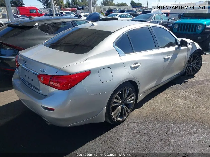 2017 Infiniti Q50 3.0T Signature Edition VIN: JN1EV7AP1HM741261 Lot: 40909142