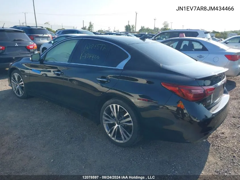 2018 Infiniti Q50 VIN: JN1EV7AR8JM434466 Lot: 12078597