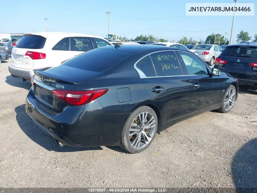 2018 Infiniti Q50 VIN: JN1EV7AR8JM434466 Lot: 12078597