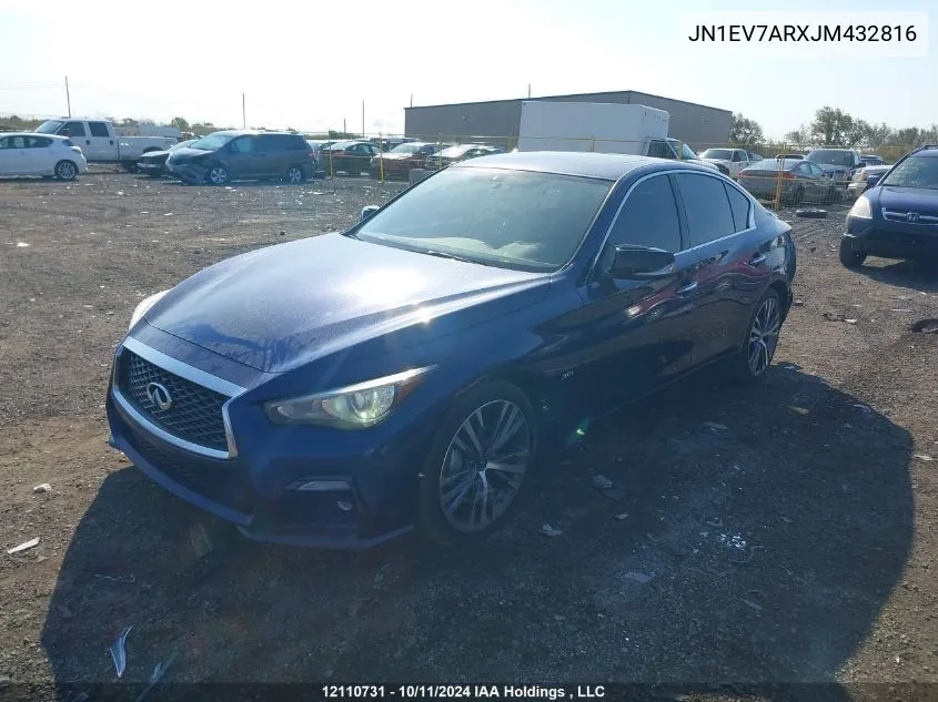 JN1EV7ARXJM432816 2018 Infiniti Q50