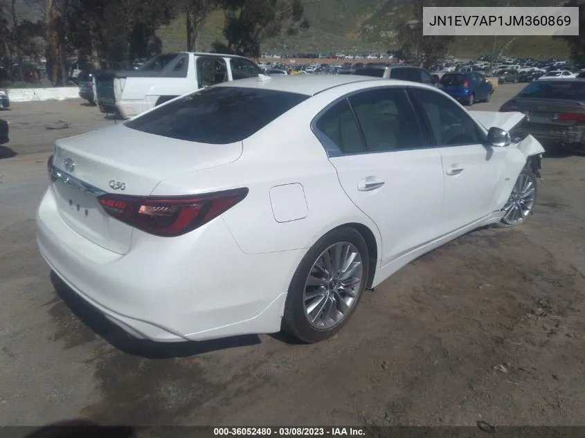 JN1EV7AP1JM360869 2018 Infiniti Q50 3.0T Luxe