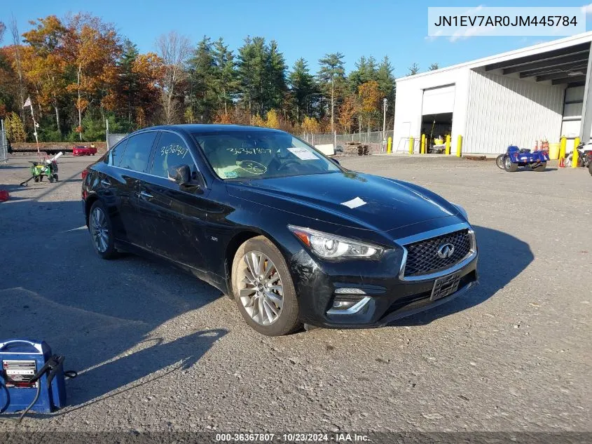 2018 Infiniti Q50 3.0T Luxe VIN: JN1EV7AR0JM445784 Lot: 36367807