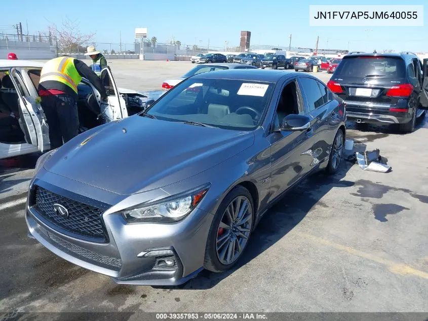 JN1FV7AP5JM640055 2018 Infiniti Q50 3.0T Red Sport 400