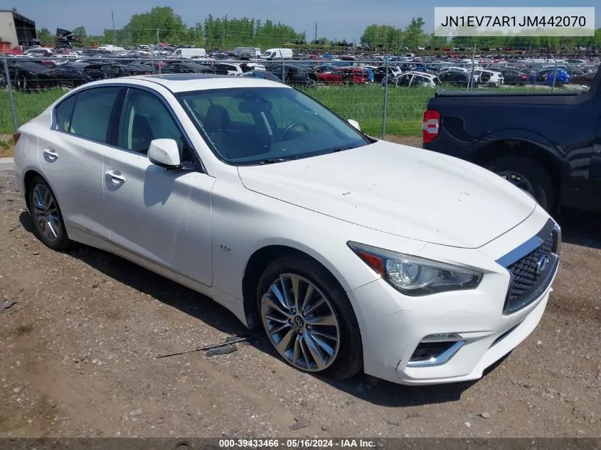 JN1EV7AR1JM442070 2018 Infiniti Q50 3.0T Luxe