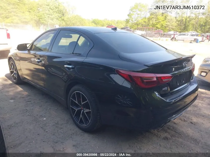 JN1EV7AR3JM610372 2018 Infiniti Q50 3.0T Luxe