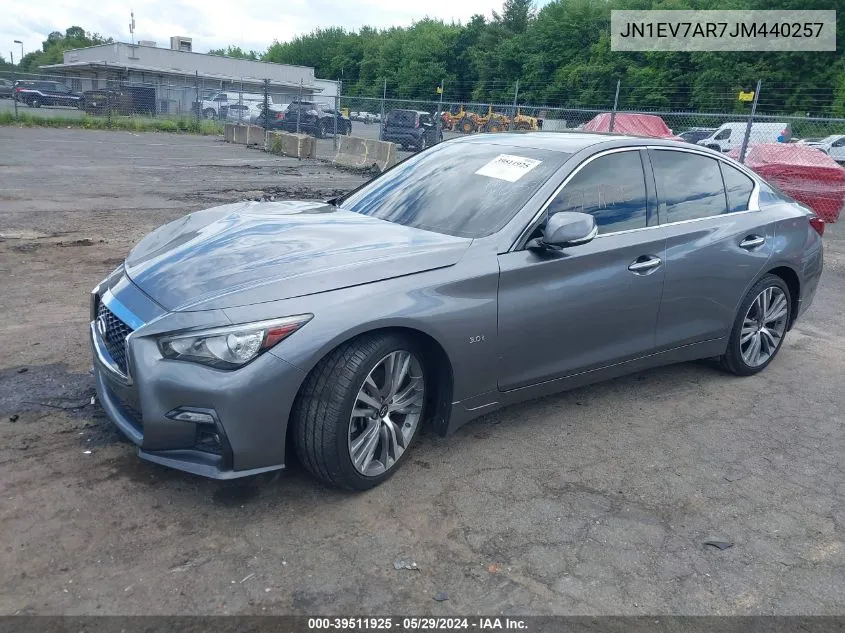 JN1EV7AR7JM440257 2018 Infiniti Q50 3.0T Sport