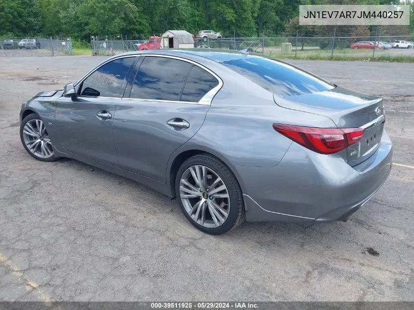 2018 Infiniti Q50 3.0T Sport VIN: JN1EV7AR7JM440257 Lot: 39511925