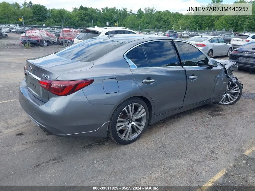 JN1EV7AR7JM440257 2018 Infiniti Q50 3.0T Sport