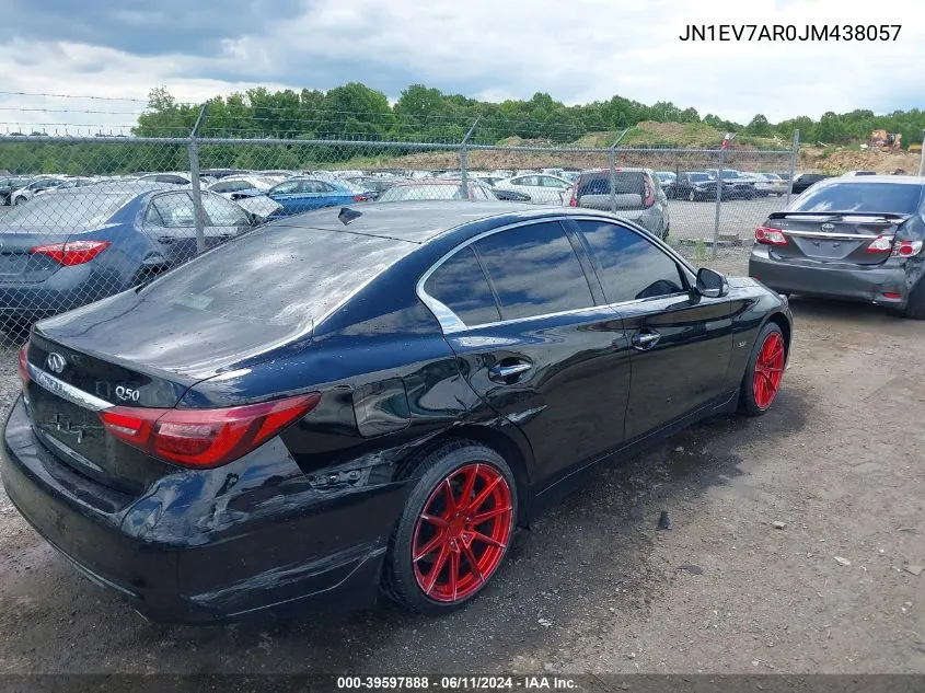 JN1EV7AR0JM438057 2018 Infiniti Q50 3.0T Luxe