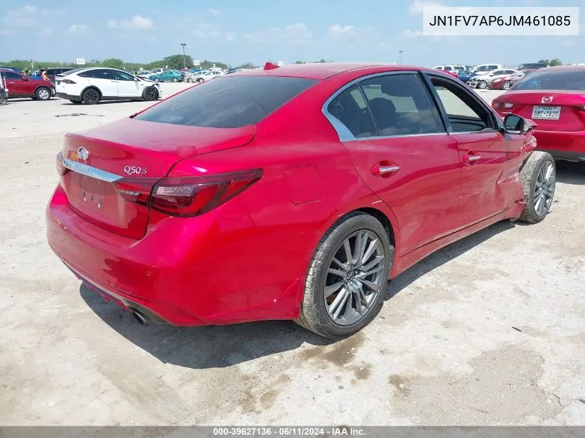 JN1FV7AP6JM461085 2018 Infiniti Q50 3.0T Red Sport 400