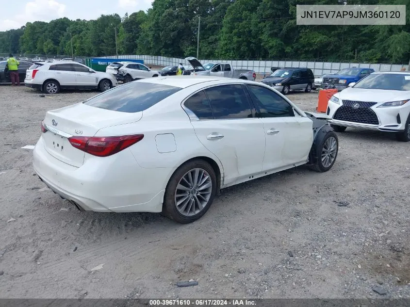 JN1EV7AP9JM360120 2018 Infiniti Q50 3.0T Luxe