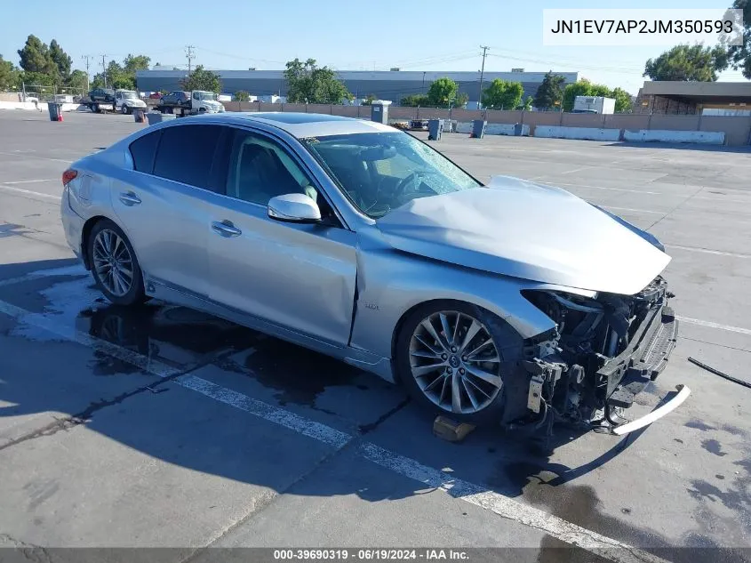 2018 Infiniti Q50 3.0T Luxe VIN: JN1EV7AP2JM350593 Lot: 39690319