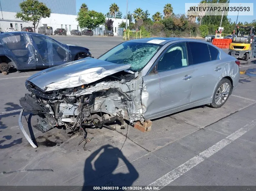 JN1EV7AP2JM350593 2018 Infiniti Q50 3.0T Luxe