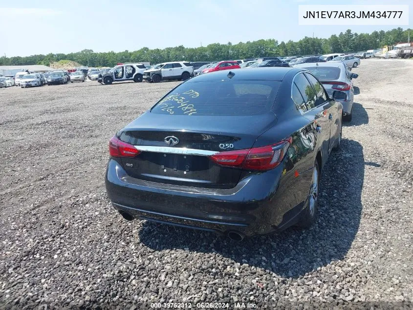 JN1EV7AR3JM434777 2018 Infiniti Q50 3.0T Luxe