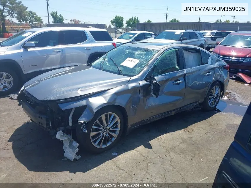 2018 Infiniti Q50 3.0T Luxe VIN: JN1EV7APXJM359025 Lot: 39822572