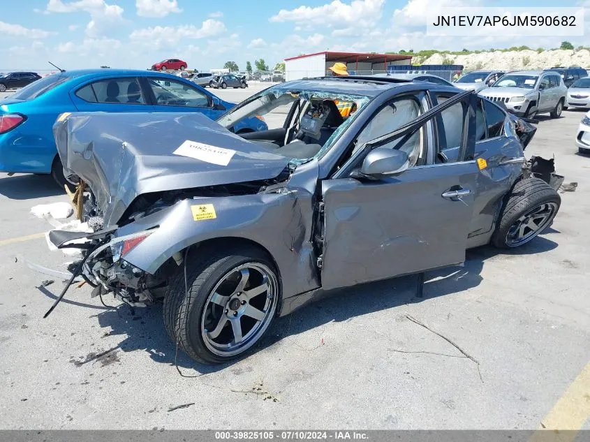 2018 Infiniti Q50 3.0T Luxe VIN: JN1EV7AP6JM590682 Lot: 39825105