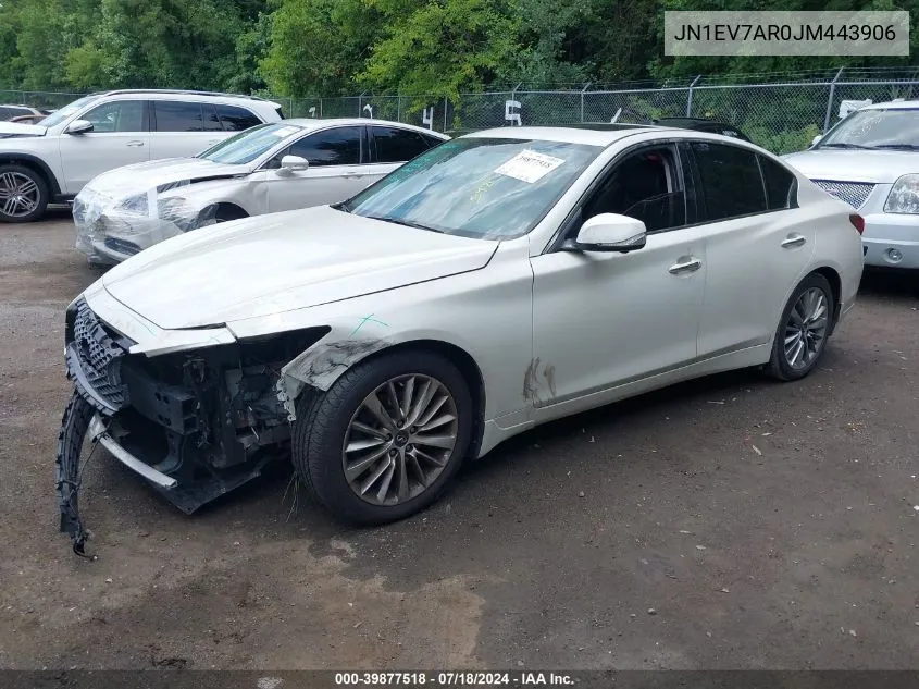 JN1EV7AR0JM443906 2018 Infiniti Q50 3.0T Luxe