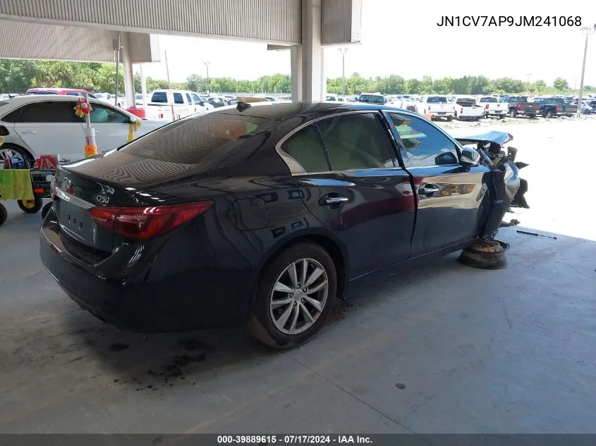 2018 Infiniti Q50 2.0T Pure VIN: JN1CV7AP9JM241068 Lot: 39889615