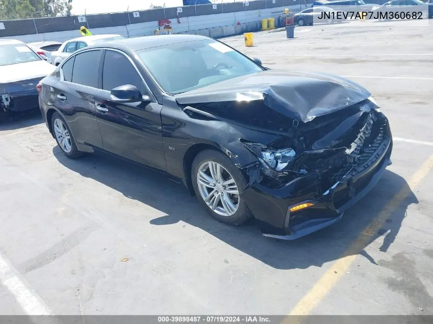 2018 Infiniti Q50 3.0T Sport VIN: JN1EV7AP7JM360682 Lot: 39898487