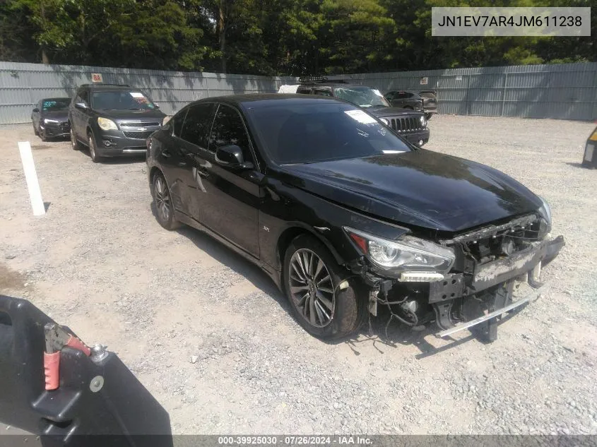 2018 Infiniti Q50 3.0T Luxe VIN: JN1EV7AR4JM611238 Lot: 39925030