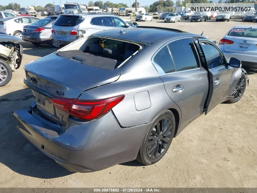 2018 Infiniti Q50 3.0T Luxe VIN: JN1EV7AP0JM357607 Lot: 39975692