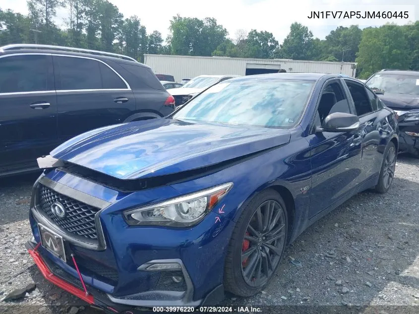 2018 Infiniti Q50 Red Sport 400 VIN: JN1FV7AP5JM460445 Lot: 39976220