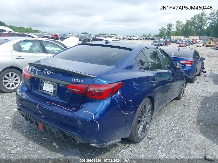 2018 Infiniti Q50 Red Sport 400 VIN: JN1FV7AP5JM460445 Lot: 39976220