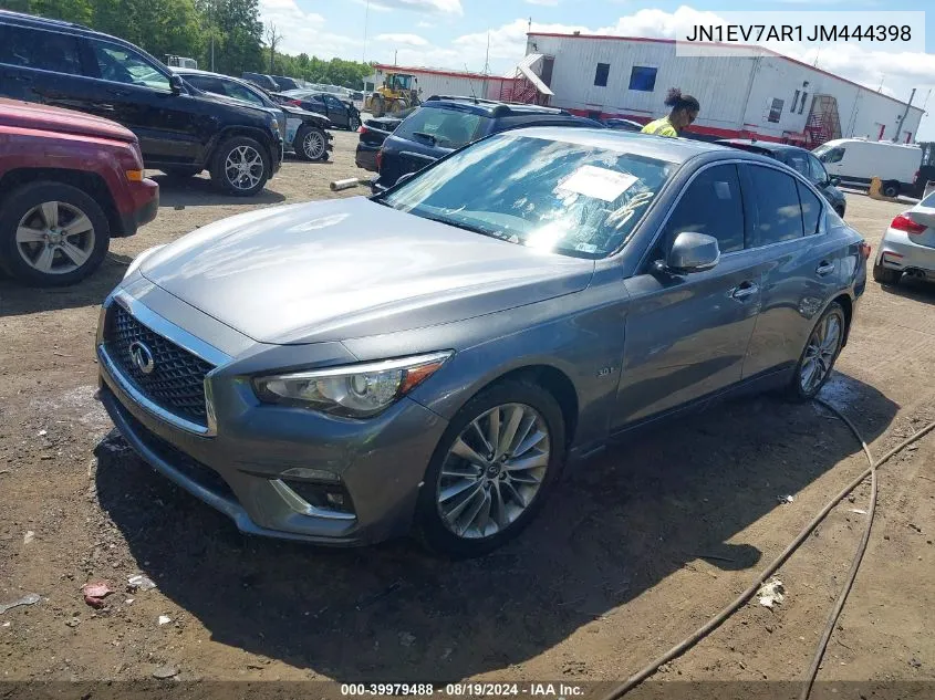 2018 Infiniti Q50 3.0T Luxe VIN: JN1EV7AR1JM444398 Lot: 39979488