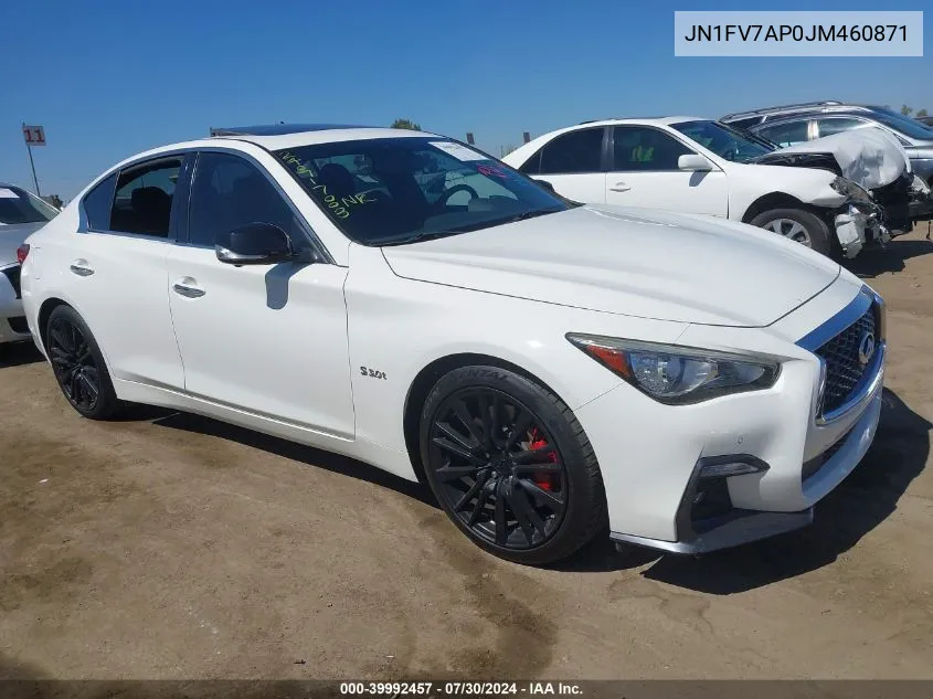 JN1FV7AP0JM460871 2018 Infiniti Q50 3.0T Red Sport 400