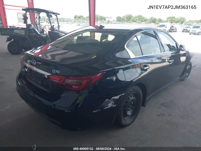 JN1EV7AP2JM363165 2018 Infiniti Q50 3.0T Luxe