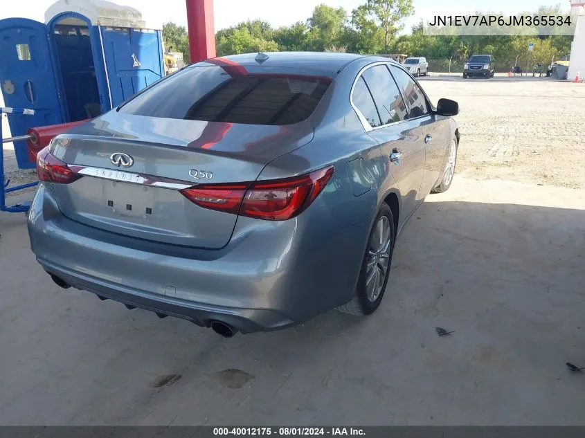 JN1EV7AP6JM365534 2018 Infiniti Q50 3.0T Luxe