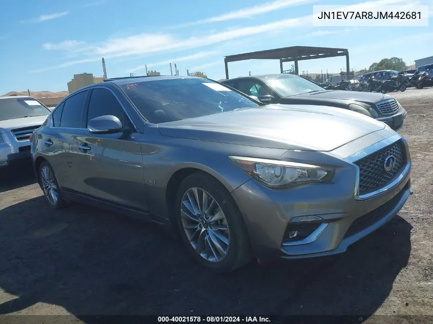 JN1EV7AR8JM442681 2018 Infiniti Q50 3.0T Luxe