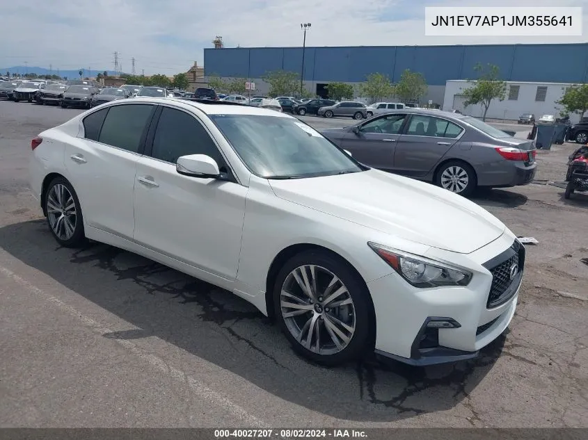 JN1EV7AP1JM355641 2018 Infiniti Q50 3.0T Sport