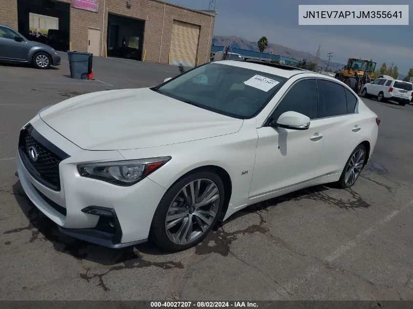 JN1EV7AP1JM355641 2018 Infiniti Q50 3.0T Sport