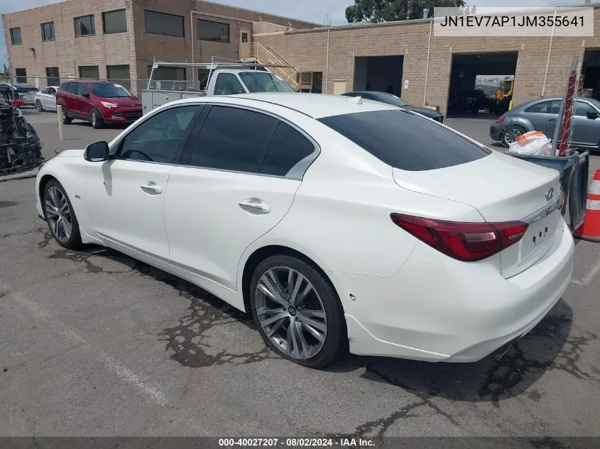 JN1EV7AP1JM355641 2018 Infiniti Q50 3.0T Sport