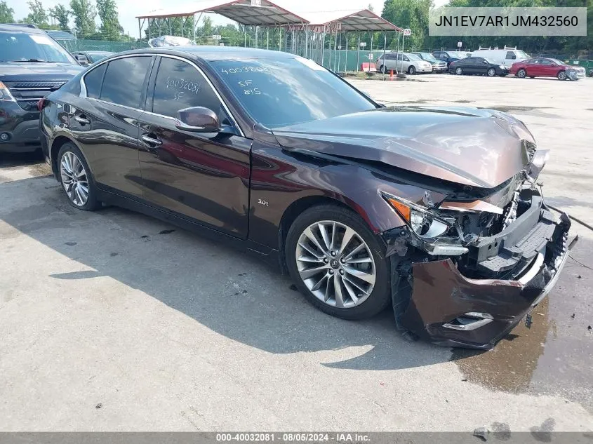 JN1EV7AR1JM432560 2018 Infiniti Q50 3.0T Luxe