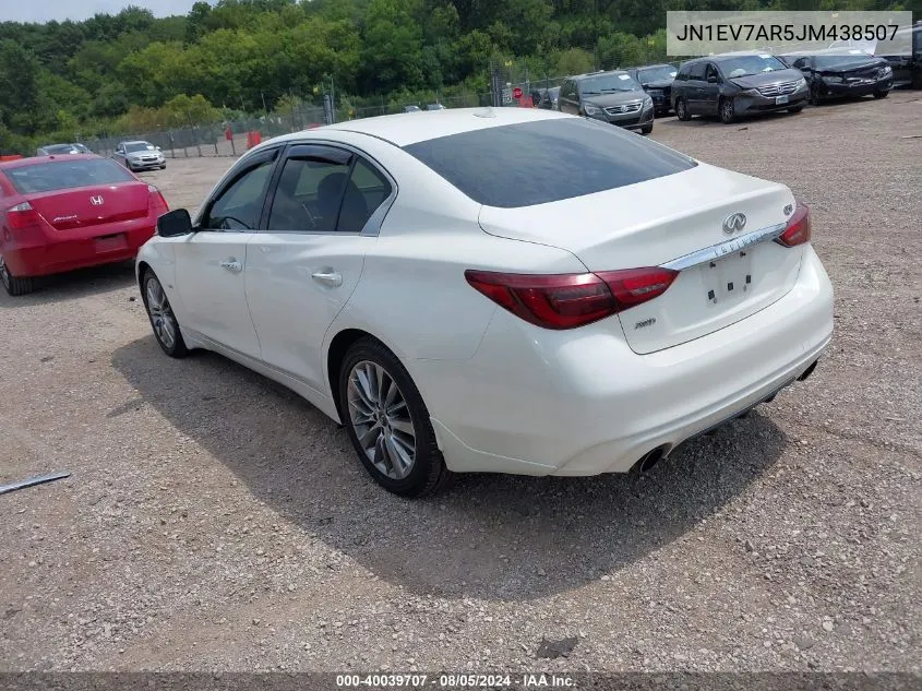 JN1EV7AR5JM438507 2018 Infiniti Q50 3.0T Luxe