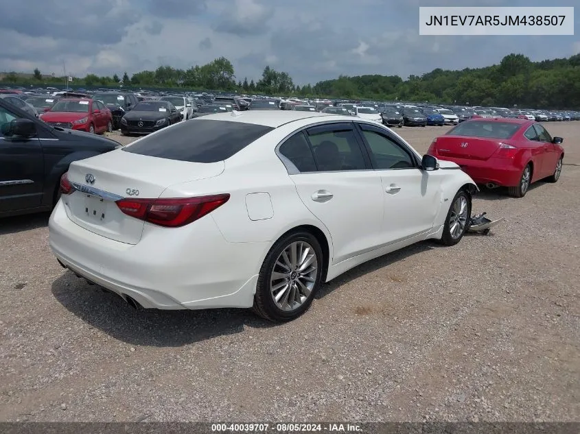 JN1EV7AR5JM438507 2018 Infiniti Q50 3.0T Luxe