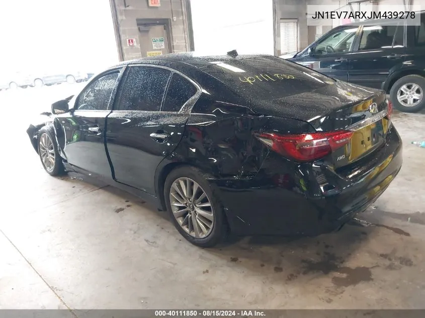 JN1EV7ARXJM439278 2018 Infiniti Q50 3.0T Luxe